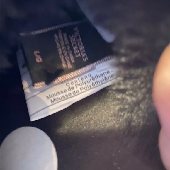 VS Victoria’s Secret slippers Black/White Polka Dots - Picture 6 of 9